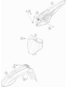 Tail Section SX (KTM/HVA/GG)