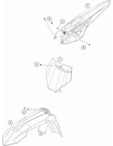 Tail Section SX (KTM/HVA/GG)