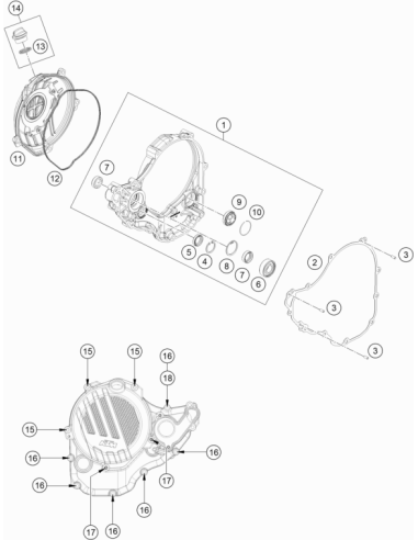 Junta Tapa de Embrague Original KTM