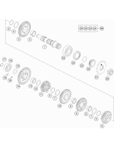Engine Sprocket 14Z (KTM/HVA/GG) 2