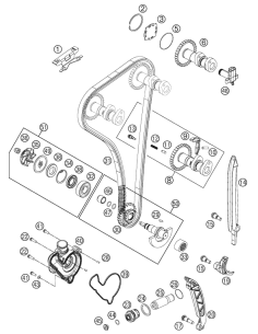 Timing Chain Guide TOP (KTM/HVA/GG)