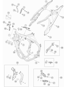 Engine Brace Left (KTM/HVA/GG) St:70