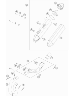 Exhaust Manifold Front 350 Exc-f (KTM/HVA/GG)
