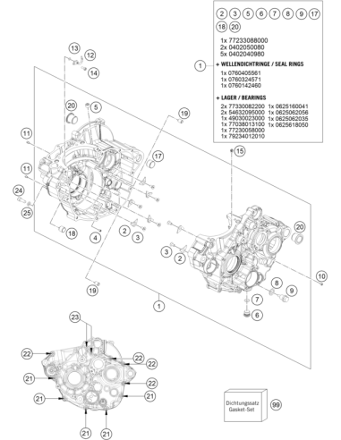 Engine Seal KIT (KTM/HVA/GG)