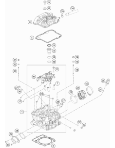 Bloque Cilindro Completo Original KTM EXCF 350 2021-2023...