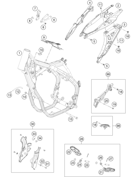 Sprocket Cover KIT (KTM/HVA/GG)