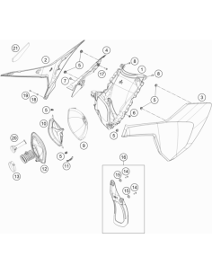 Intake Throttle D=16 (KTM/HVA/GG)