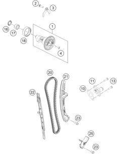 Drive Chain Tensioning Rail (KTM/HVA/GG)