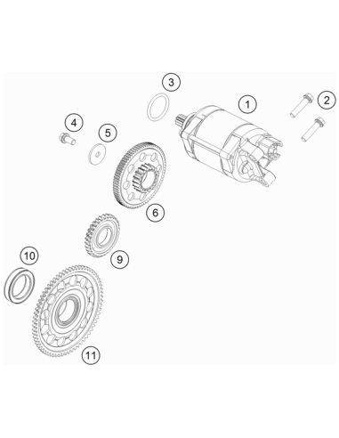 Freewheel Gear Cpl. (KTM/HVA/GG)