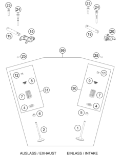 Valve Spring KIT Exhaust (KTM/HVA/GG)