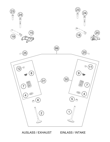 Valve Spring KIT Exhaust (KTM/HVA/GG)