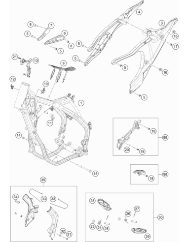 Cable Bracket D8 (KTM/HVA/GG)