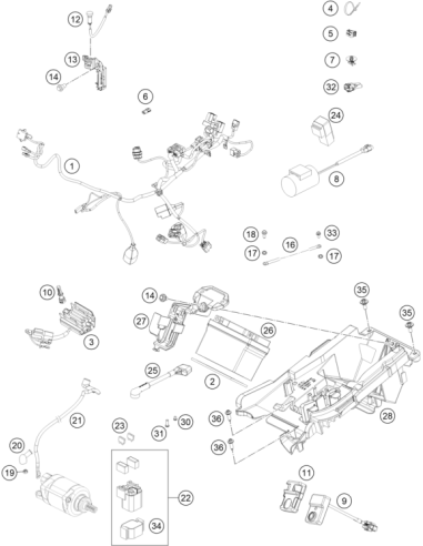 Cable Bracket D8 (KTM/HVA/GG)