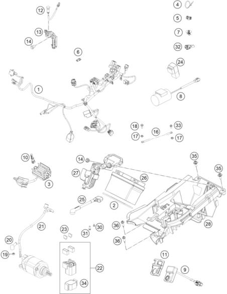 Cable Bracket D8 (KTM/HVA/GG)