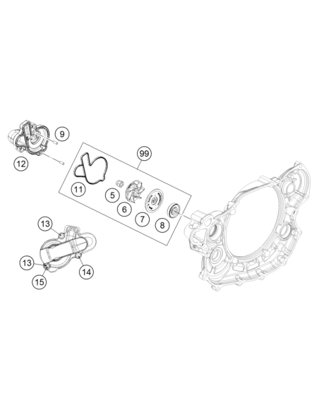 Water Pump Rotor (KTM/HVA/GG)