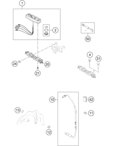 Battery Cover F. Speedometer (KTM/HVA/GG) St:70