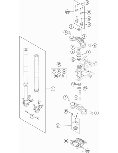 Special Screw M6x15x3 (KTM/HVA/GG)