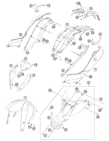 Well NUT M5 L16 (KTM/HVA/GG)