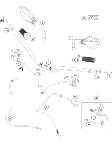 Hand Grip L/S (KTM/HVA/GG)