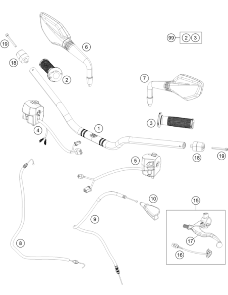Hand Grip L/S (KTM/HVA/GG)