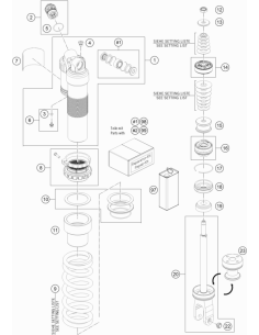 Main Spring (59) 90-170 Shock Abs. White (WP)