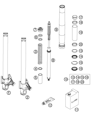 Spring C=9,5 L=250 D=5,25 05 (WP)