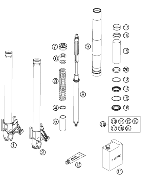 Spring C=9,5 L=250 D=5,25 05 (WP)