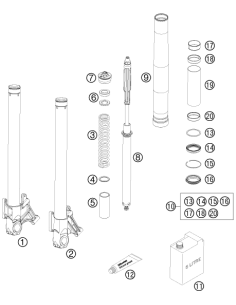 Spring D43.2 L250 10n/mm D5,25 (WP)