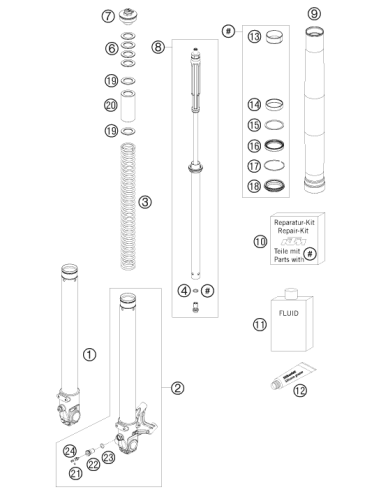 Spring D43,2 L250 6,5n/mm (WP)