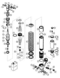 Spring 45n/mm 45-220 220mm ORA (WP)