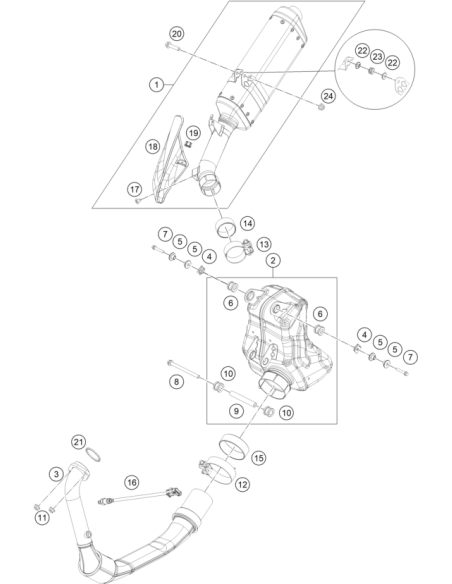 Gasket Exhaust (KTM/HVA/GG)