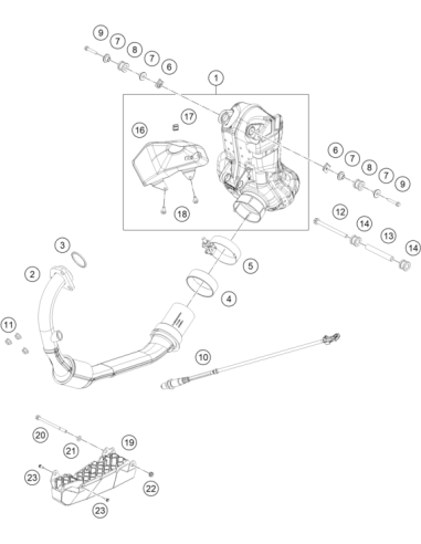 Gasket Exhaust (KTM/HVA/GG)