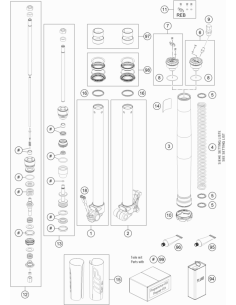 Spring 3,0 N/mm SET (KTM/HVA/GG)