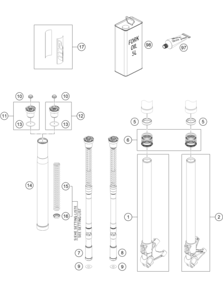 Mainspring (30,5) 9-260 Fork (WP)