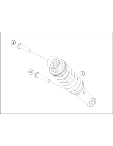 Shock KTM E3 Mj23 30n/mm (KTM/HVA/GG)
