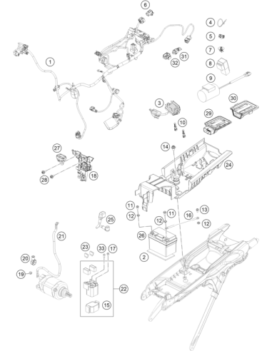 Battery Holding Bracket (KTM/HVA/GG)
