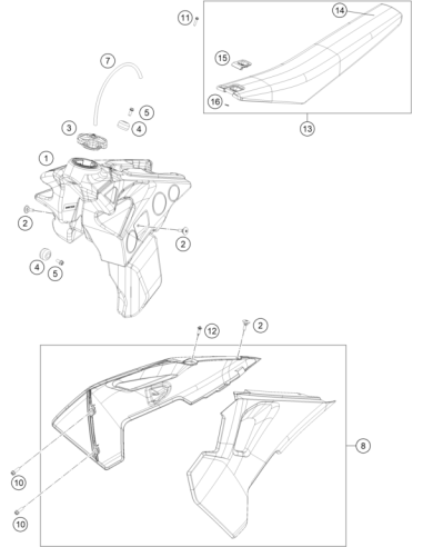 Fuel Tank (KTM/HVA/GG)