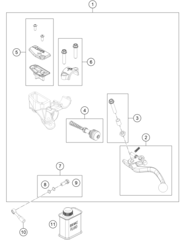Lever KIT (KTM/HVA/GG)