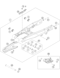 Swingarm Pivot (KTM/HVA/GG)