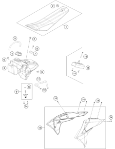 Spoiler KIT MC 50 2024 (KTM/HVA/GG)