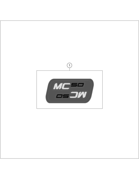 Displacement Sticker SET Mc50 2024 (KTM/HVA/GG)