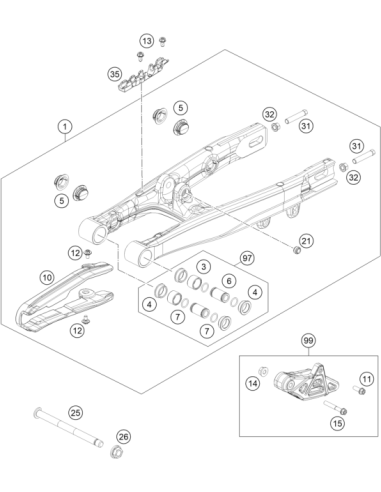 Brake Line Guide (KTM/HVA/GG)