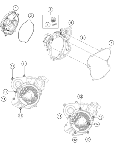 Outer Clutch Cover (KTM/HVA/GG)