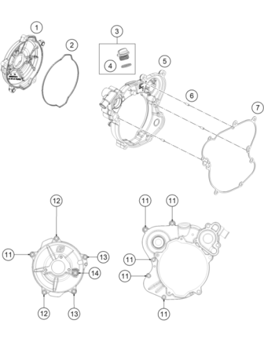 Outer Clutch Cover (KTM/HVA/GG)