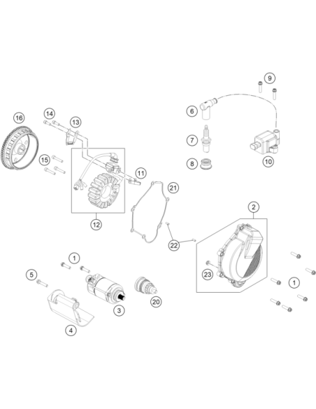 Starter Motor Cover (KTM/HVA/GG)