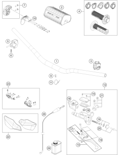 Throttle Cable Complete 2 stroke (KTM/HVA/GG) St:70