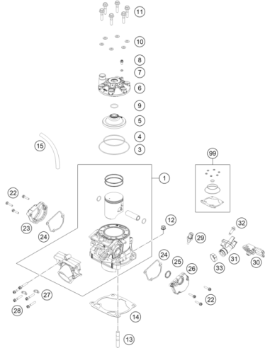 Cylinder Base Gasket (KTM/HVA/GG)