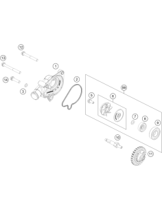 Water Pump Cover (KTM/HVA/GG)