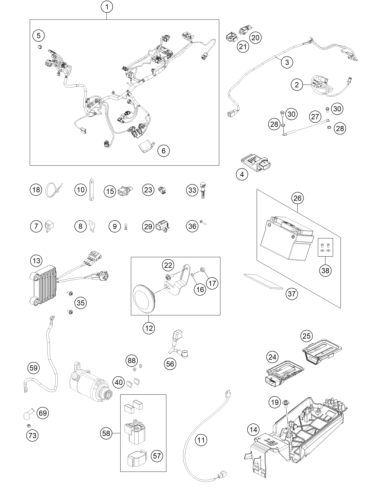 Engine Control Unit Rubber (KTM/HVA/GG)
