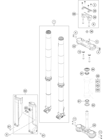 Rigid Handlebar Clamp Bushing (KTM/HVA/GG) St:60